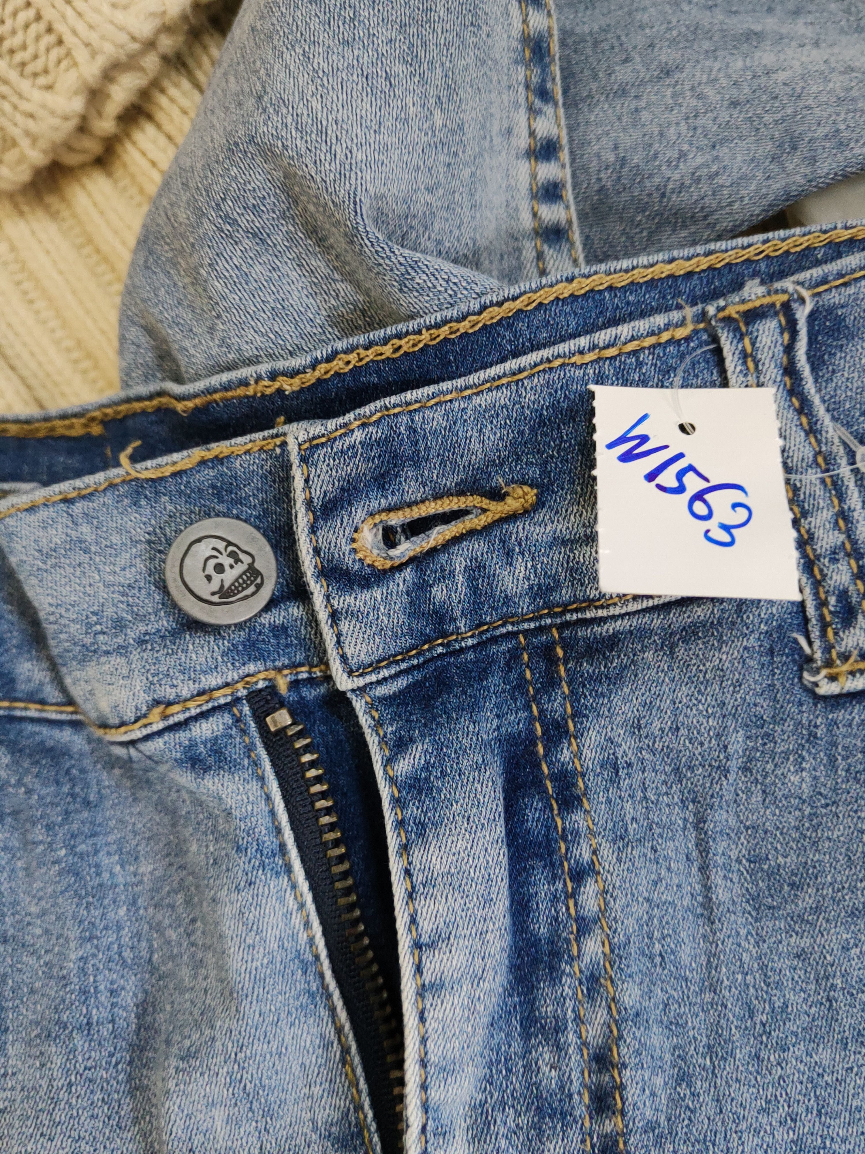 Cheap Monday Cheap Monday Blue Distressed Ripped denim Jeans #W1563 Size US 27 - 16 Thumbnail