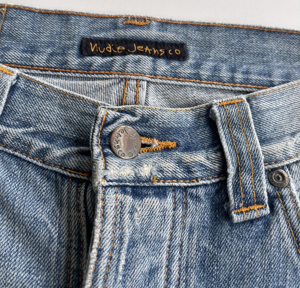 Nudie Jeans Nudie Grim Tim Distressed Denim Size US 30 / EU 46 - 8 Thumbnail