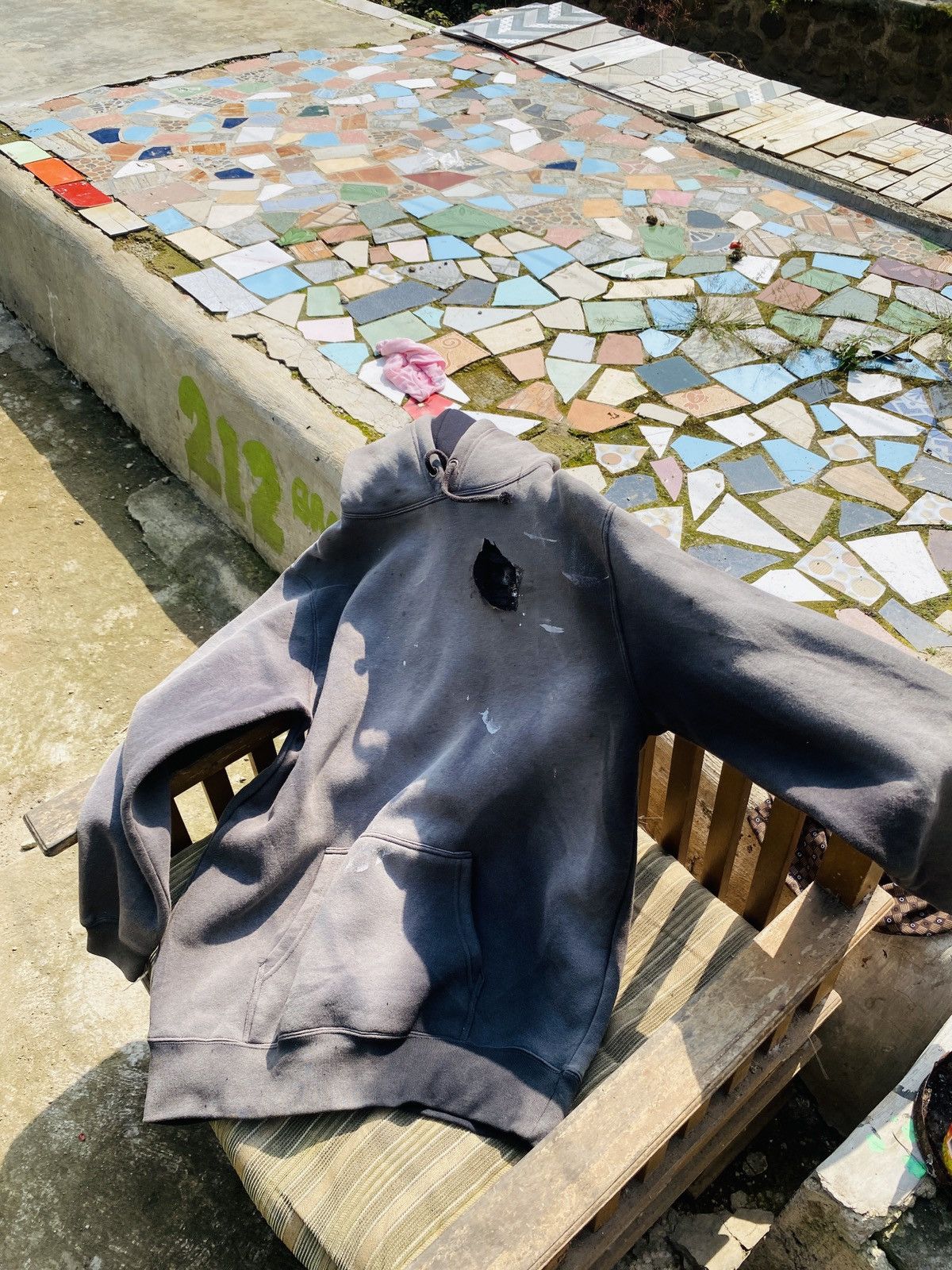 Vintage 💸BINDING ACCEPTED 💸Sun Faded Crazy vintage hoodie Size US XL / EU 56 / 4 - 3 Thumbnail