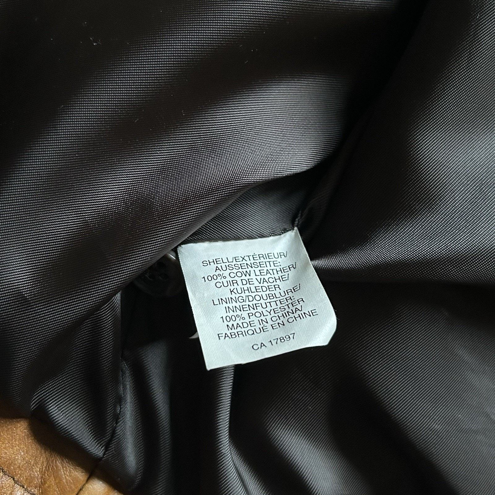Gap × Vintage Vintage 90s Gap Cow Leather Jacket Large Brown Zip Bomber Size US L / EU 52-54 / 3 - 13 Thumbnail