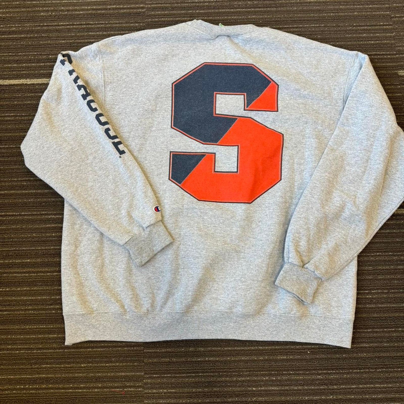Champion 90s Champion Grey Syracuse University crewneck sweatshirt Size US XXL / EU 58 / 5 - 5 Thumbnail