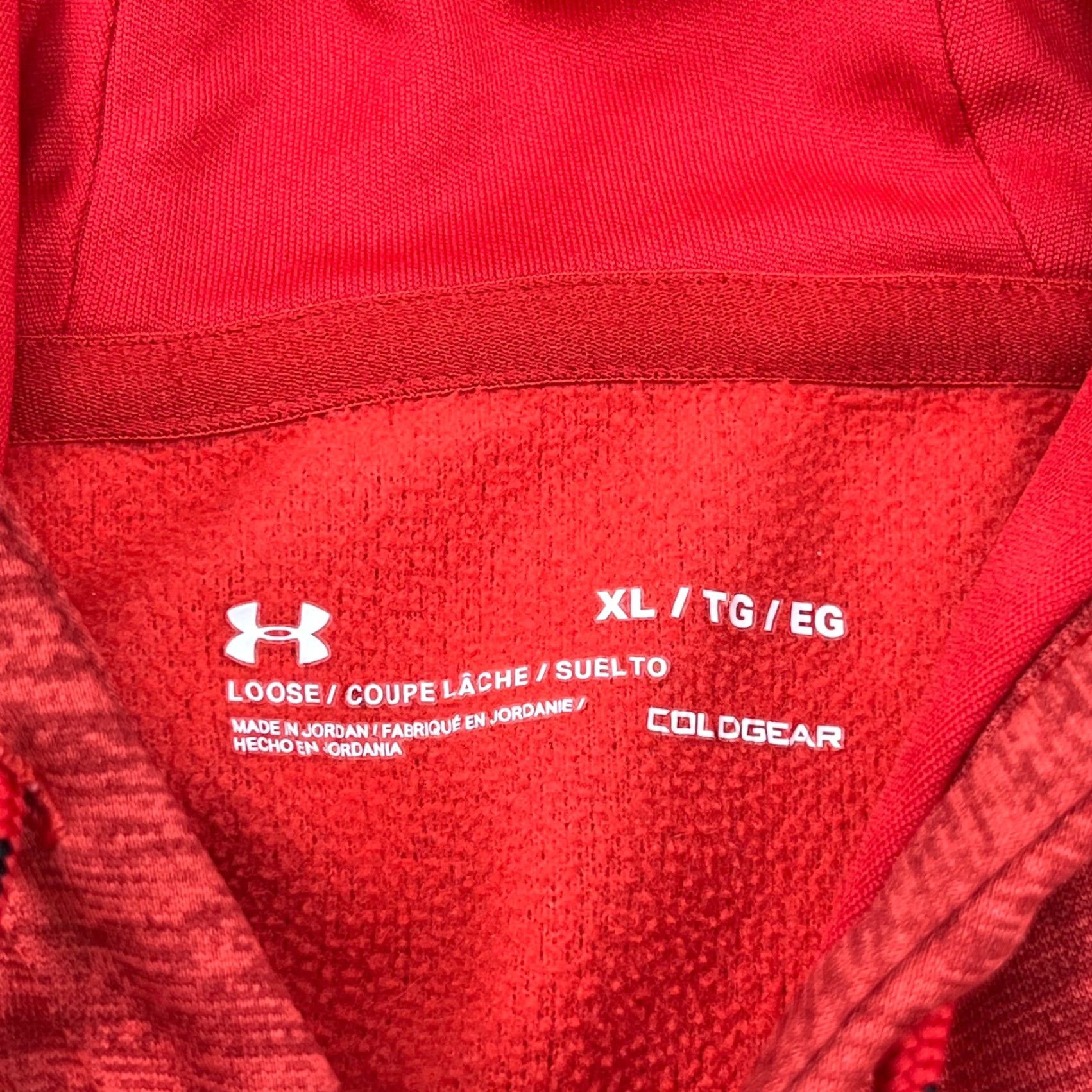 Under Armour Under Armour Hoodie Men XL Red Loose Fit ColdGear Performance Sweatshirt Hoodie Size US XL / EU 56 / 4 - 5 Thumbnail