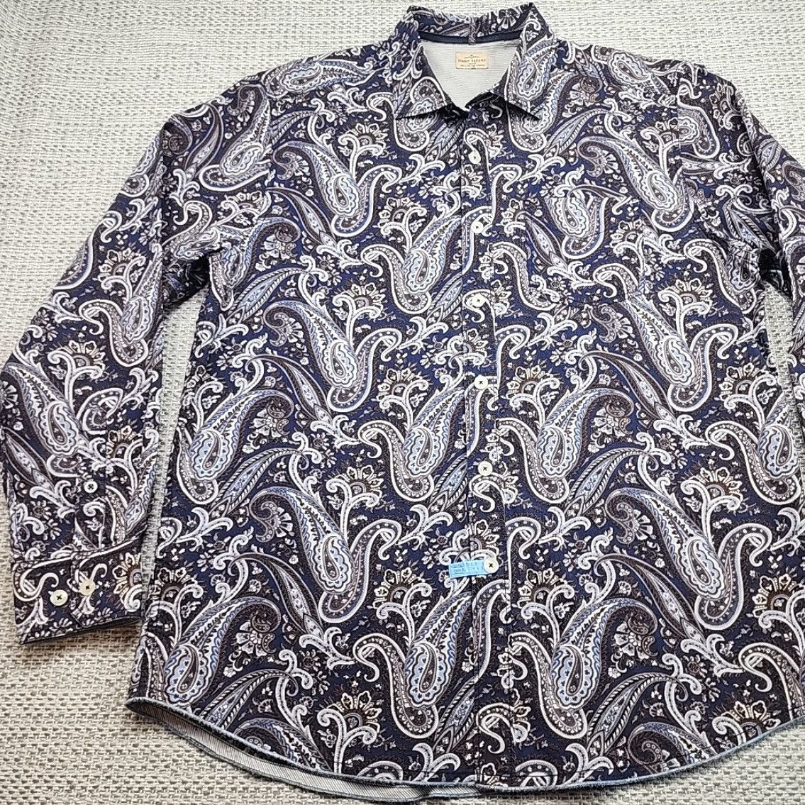 Tommy Bahama Tommy Bahama Shirt Mens Large Paisley Button Up Shirt Casual Beach Deco Size US L / EU 52-54 / 3 - 3 Thumbnail