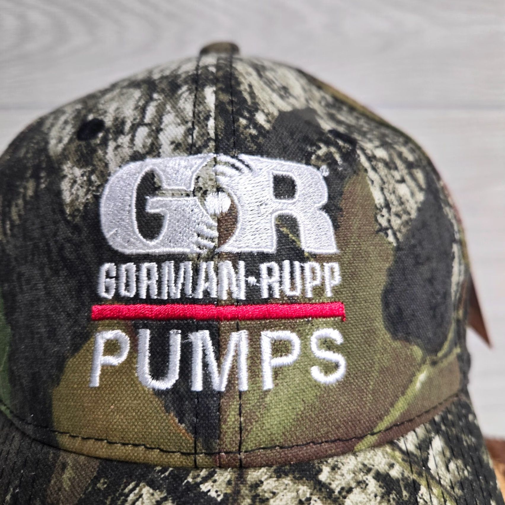 Vintage GR Gorman Rupp Pumps Camo Cap Hat Unisex Adults Baseball Cap Adjustable Embroidered Nike? Size ONE SIZE - 2 Thumbnail