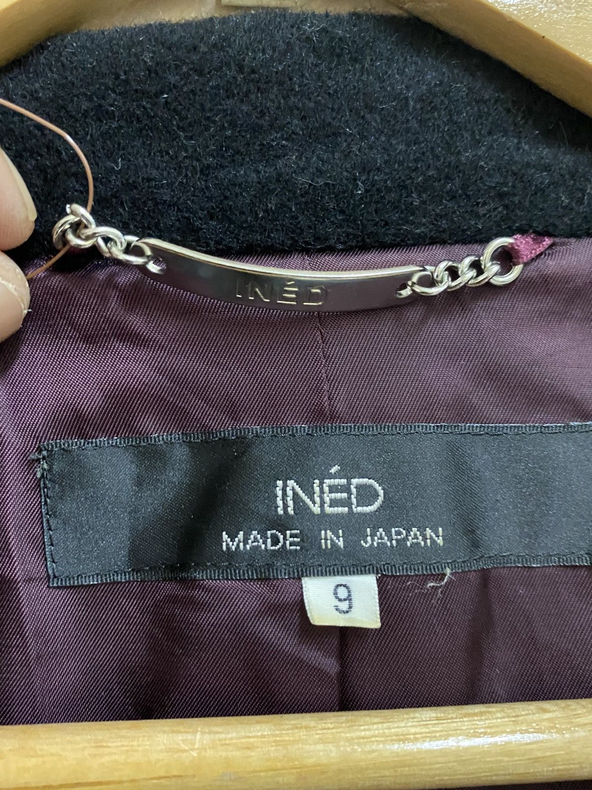 Japanese Brand Ined By Angora Wool Coat Jacket Black Size M / US 6-8 / IT 42-44 - 9 Thumbnail