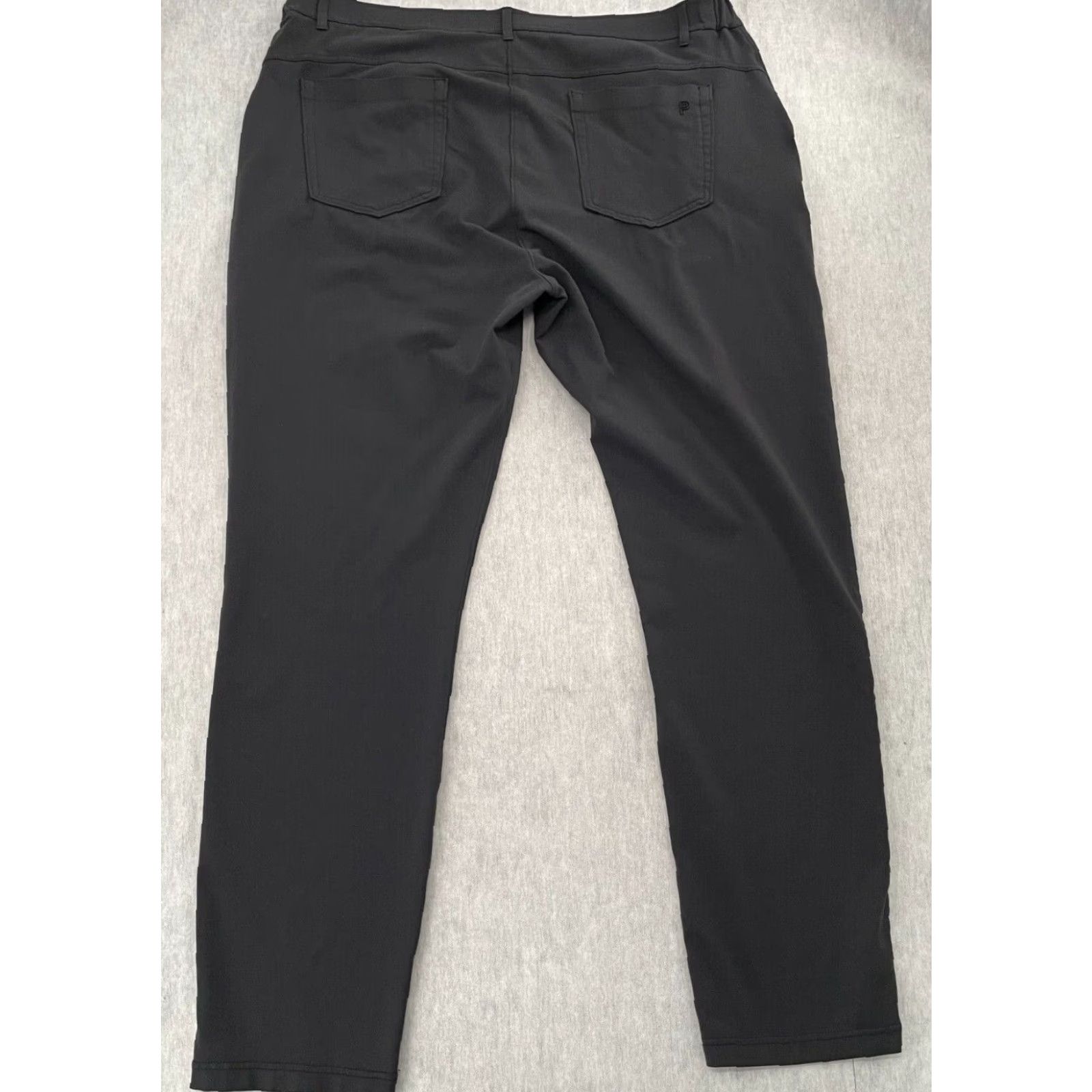 Logo 7 VINTAGE Public Rec Pants Men's 42 Black Chino Stretch Workwear Casual Travel Size US 42 / EU 58 - 2 Thumbnail