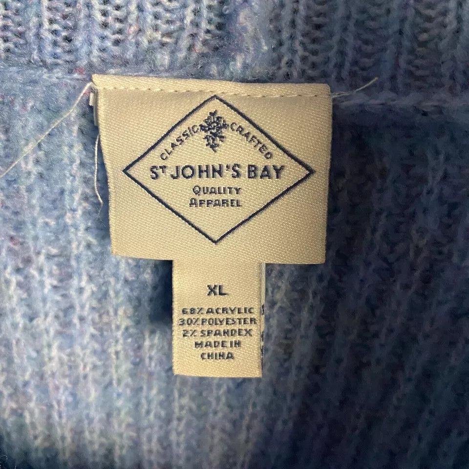 St. Johns Bay St. John's Bay Knitted Sweater Women's XL Acrylic Cowl Neck Size XL / US 12-14 / IT 48-50 - 3 Thumbnail