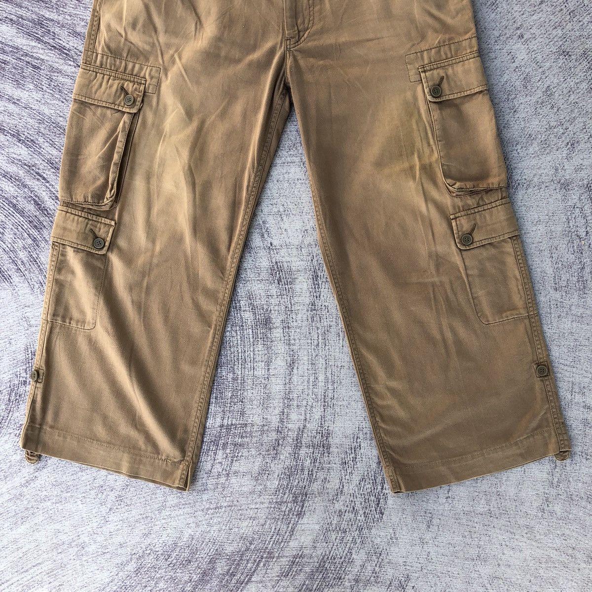 Japanese Brand Faded Cargo Baggie Lindstorm Multipocket Tactical Size US 29 - 3 Thumbnail
