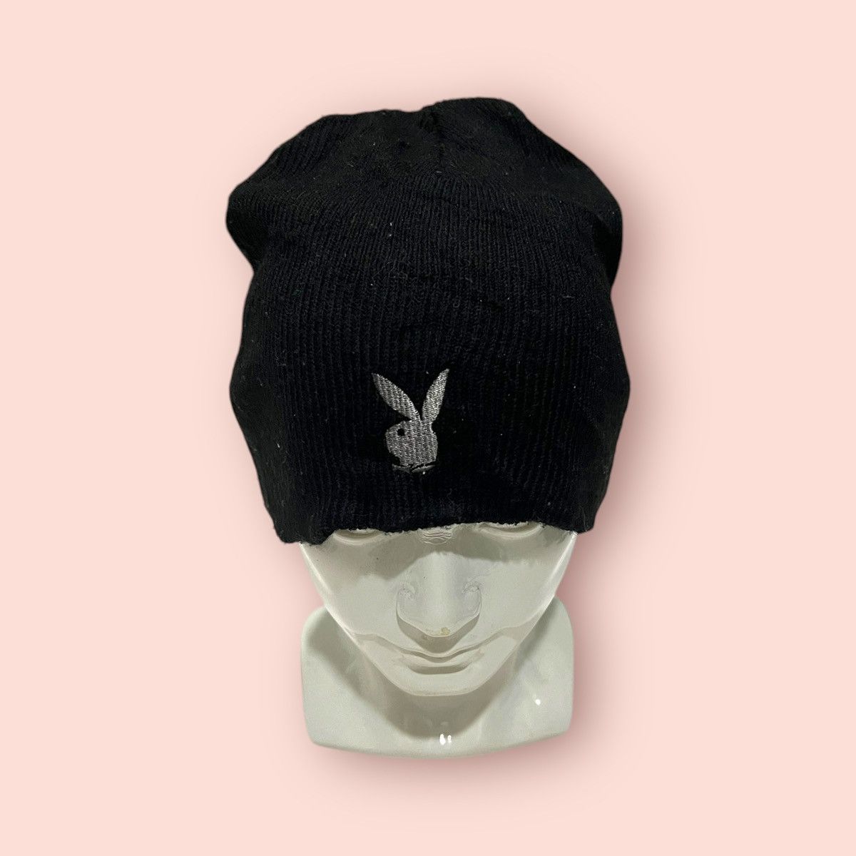 Playboy × Vintage VINTAGE PLAYBOY SILVER BUNNY LOGO BEANIE Size ONE SIZE - 12 Thumbnail