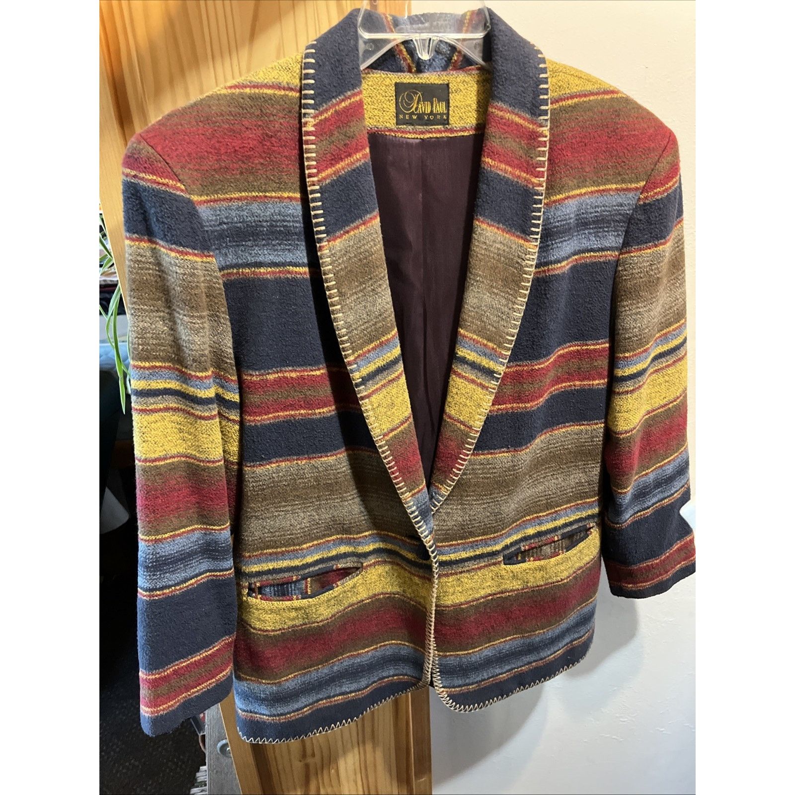 Other VTG David Paul Southwestern Blazer Womens M Cotton Acrylic Size M / US 6-8 / IT 42-44 - 11 Thumbnail