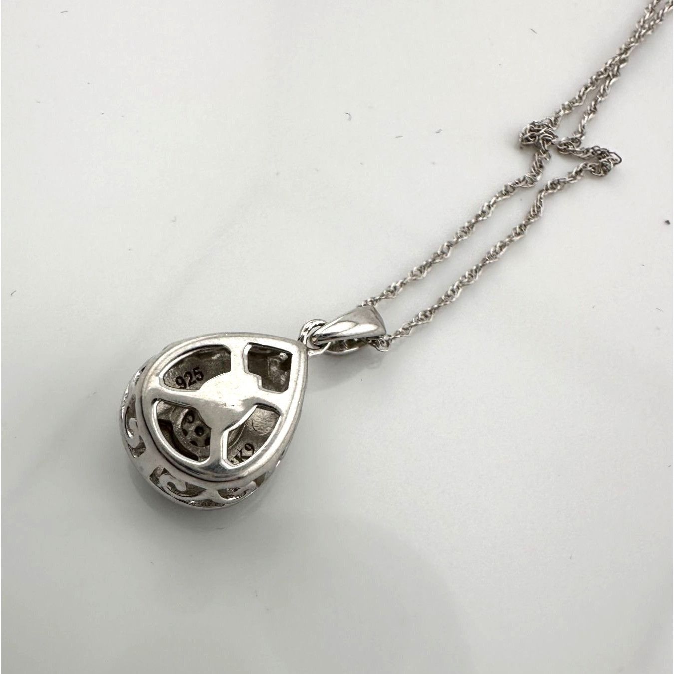 Other Pear Cut Natural Diamond Pendant Necklace Size ONE SIZE - 8 Thumbnail