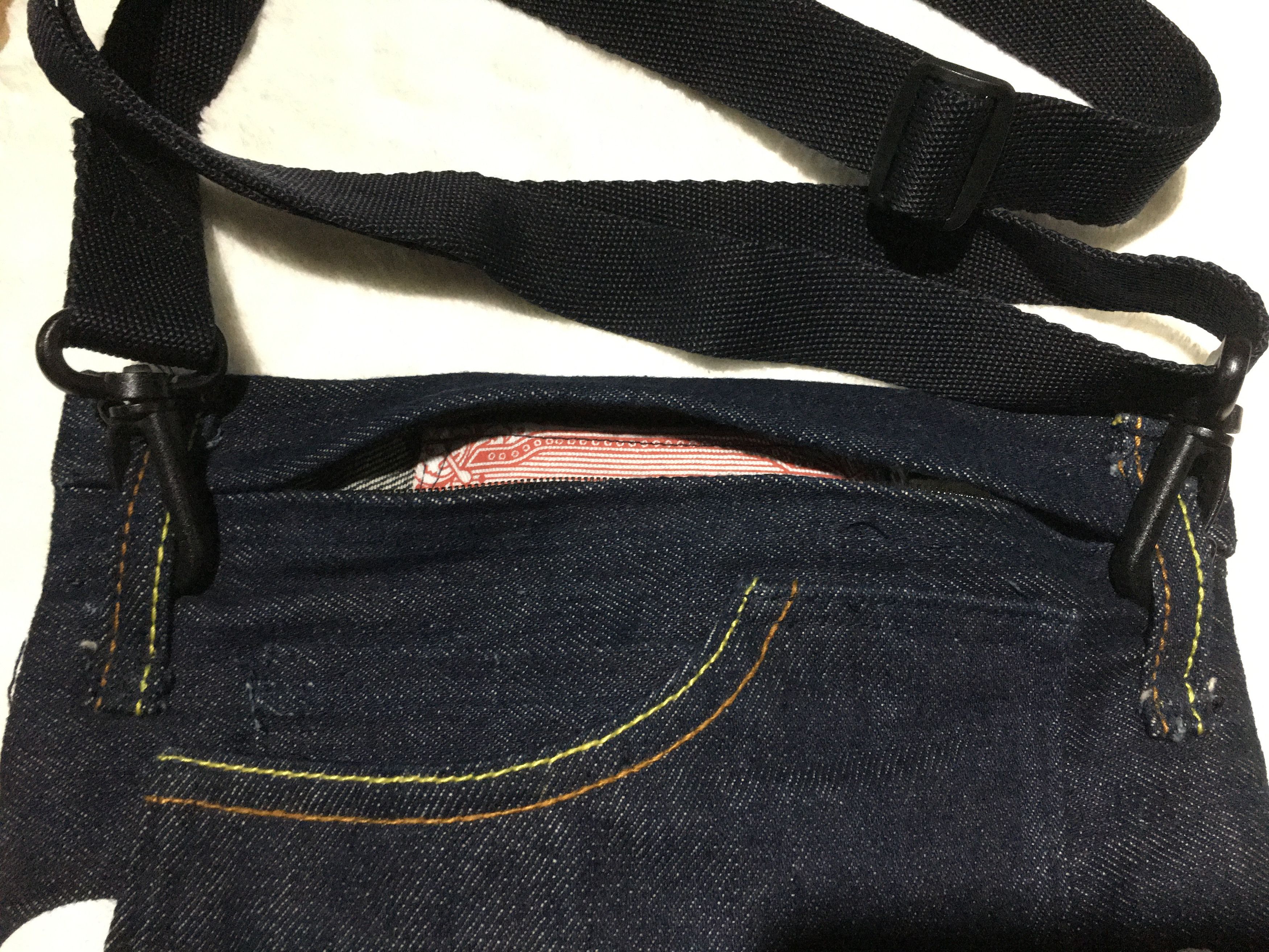 Vintage Custom Denim Evisu Brand Sling bag Size ONE SIZE - 14 Thumbnail