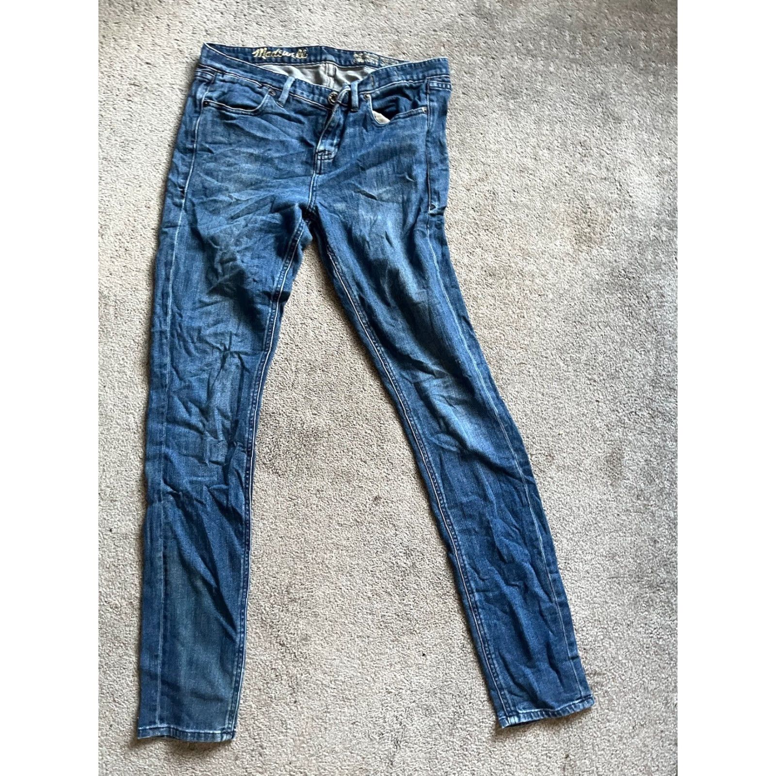 Madewell Madewell Jeans Women's 29x32 Blue Skinny Legging Stretch Dark Wash Vintage: No Size 29" - 2 Thumbnail