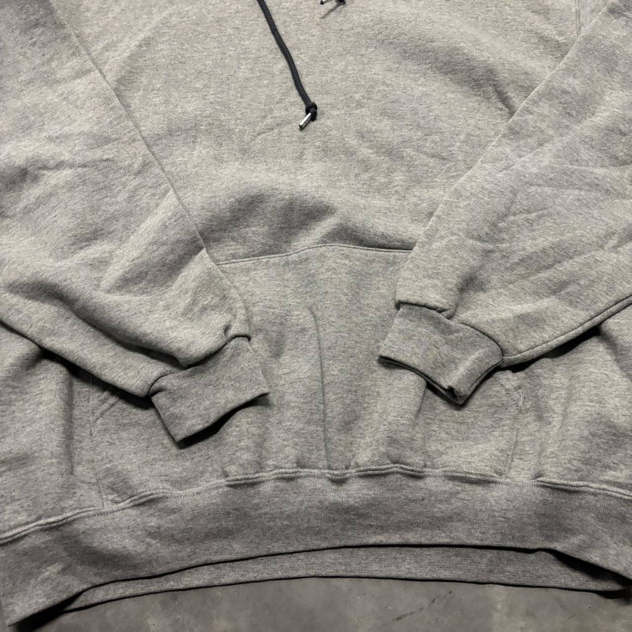 Japanese Brand × Vintage Crazy Vintage Y2K/2000s Light Grey Blank Russell Style Essential Hoodie! Size US XL / EU 56 / 4 - 5 Thumbnail