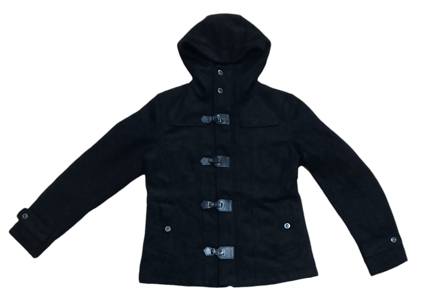 In The Attic IN THE ATTIC PUNK BONDAGE HOODED WOOL PARKA JACKET Size US L / EU 52-54 / 3 - 1 Thumbnail