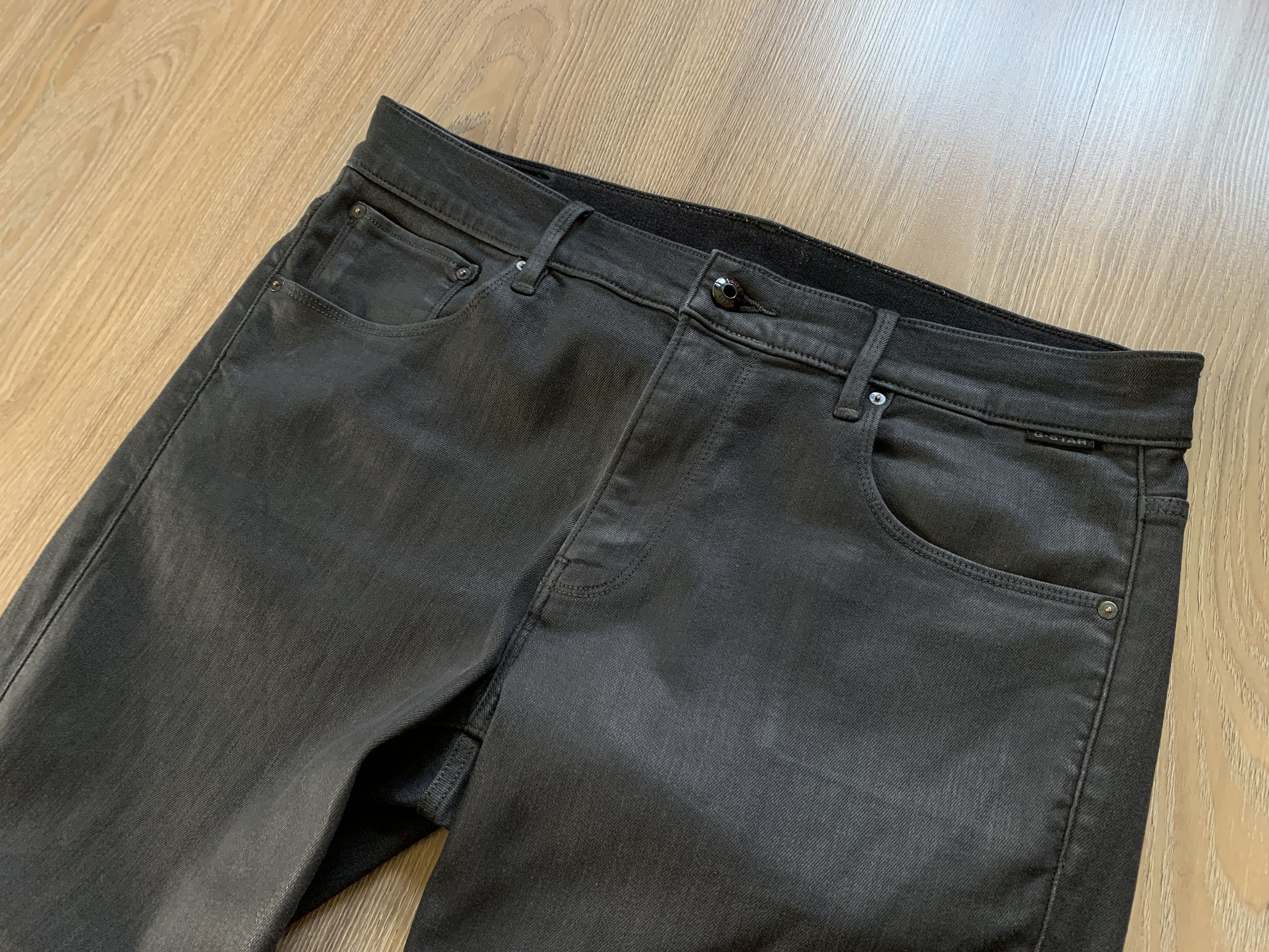 G-Star × Vintage Vintage G Star Raw 3301 Slinny Black Jeans Size 32" / US 10 / IT 46 - 4 Thumbnail