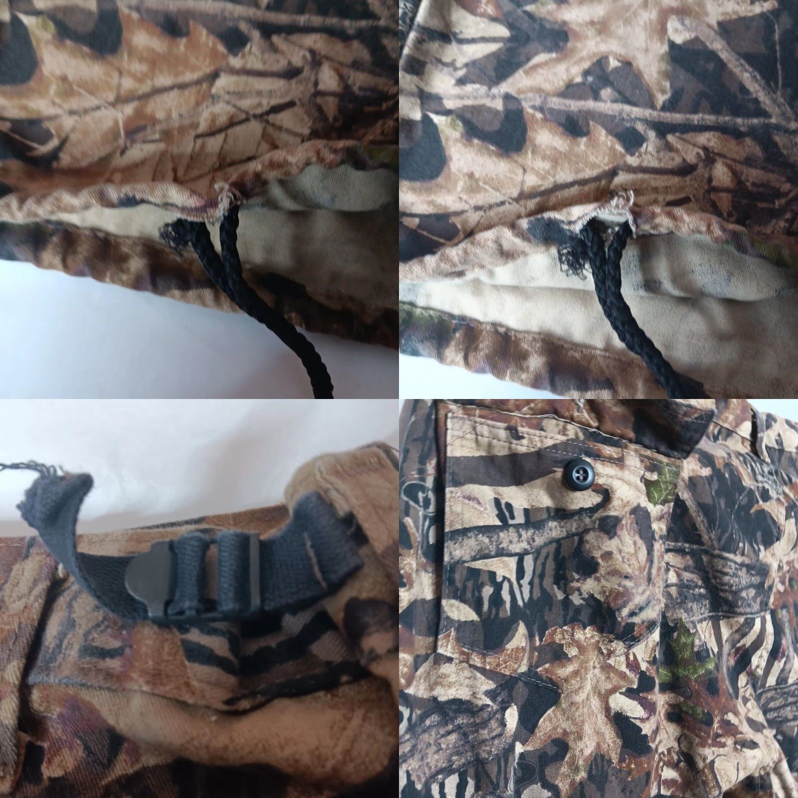 AMO VINTAGE Camo Cargo Pants Men 2XL Regular Rugged Break Up Mossy Oak Cargo Hunt Outdoors Camouflage Pants Mens Size US 39 - 8 Thumbnail