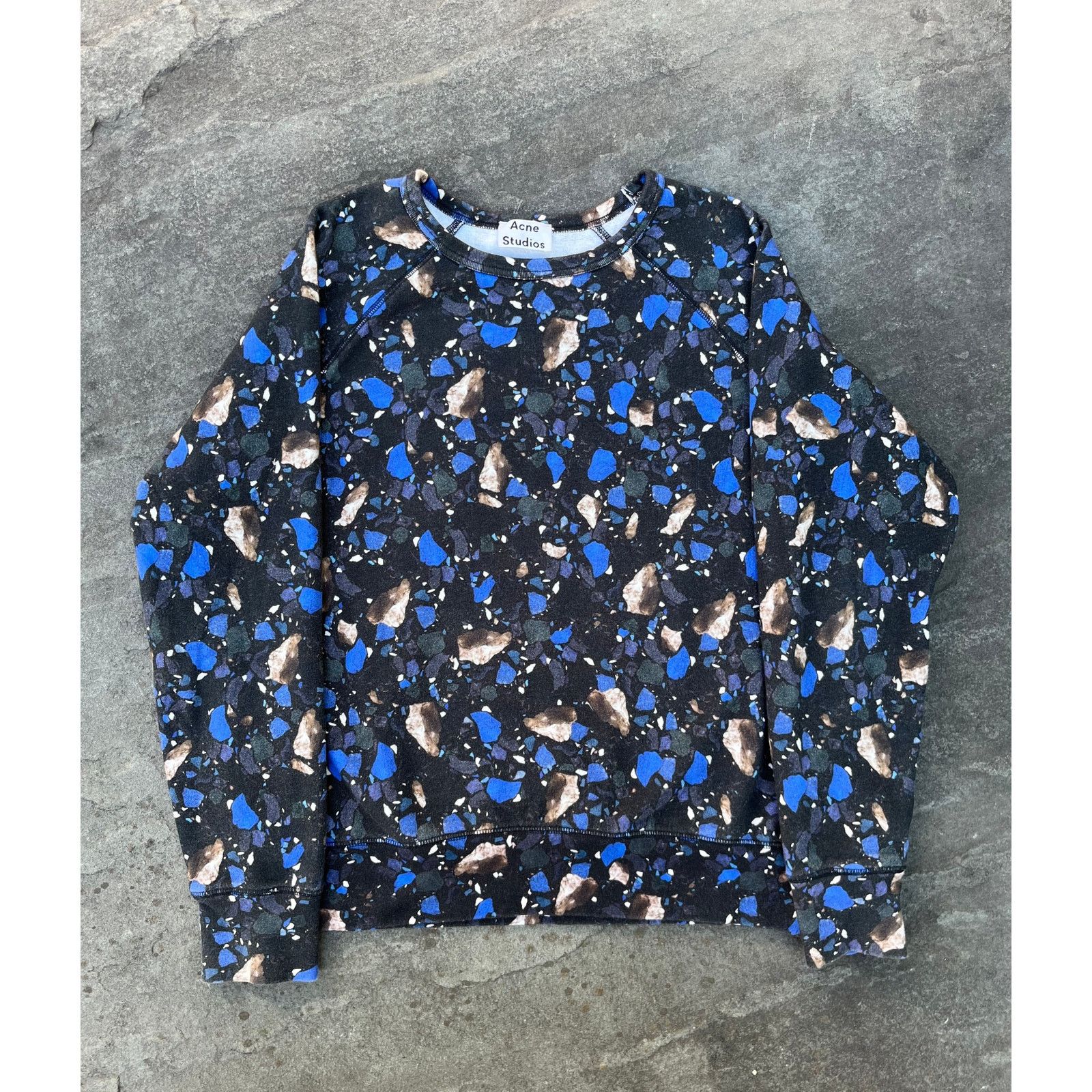 Acne Studios Acne Studios Terrazzo Boxy College Print Sweatshirt Large Size L / US 10 / IT 46 - 1 Thumbnail
