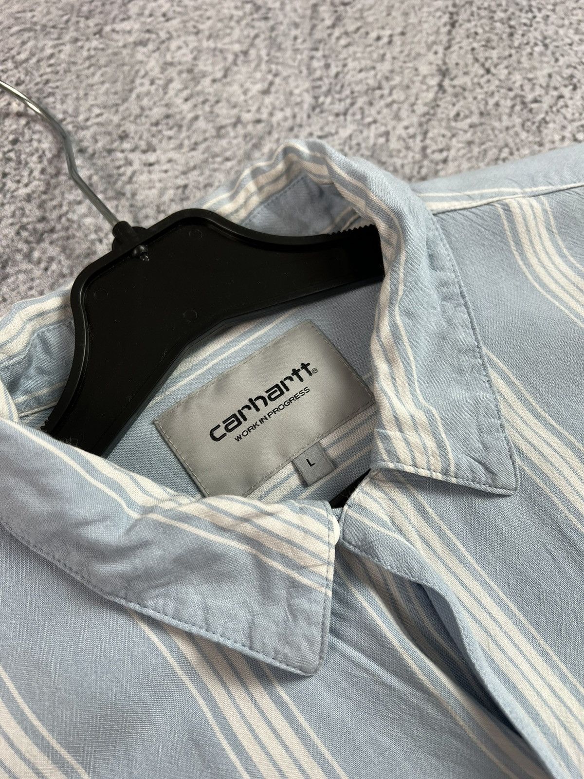 Carhartt Carhartt short sleeve striped shirt Size US L / EU 52-54 / 3 - 11 Thumbnail