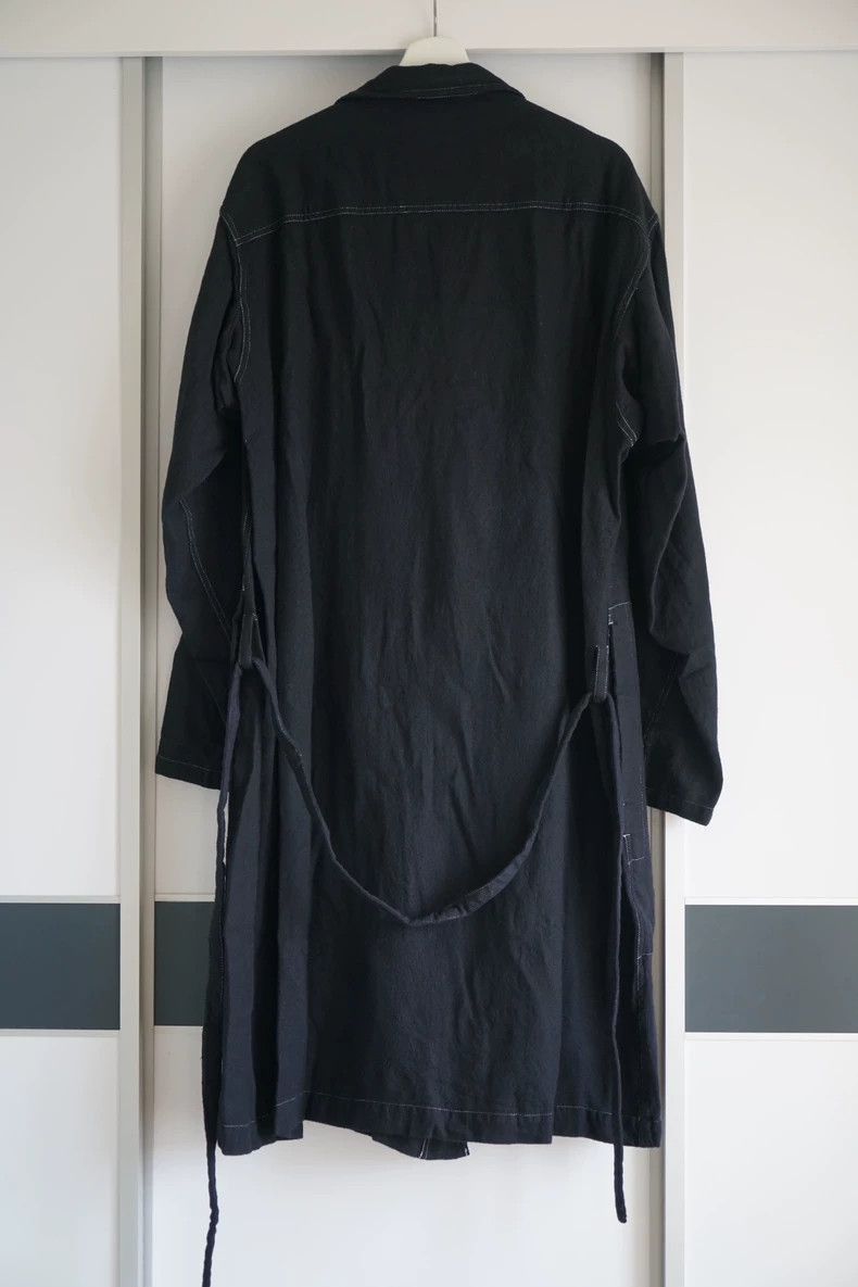 Yohji Yamamoto Yohji Yamamoto Yohji Yamamoto Wool Coat with Long Belt Size US L / EU 52-54 / 3 - 3 Thumbnail
