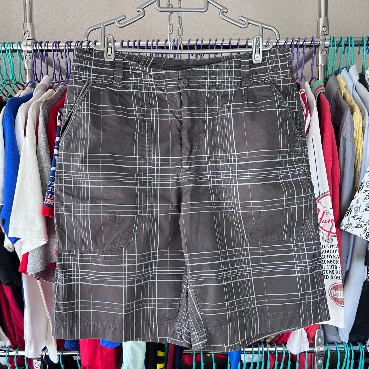 Nike × Vintage Vintage Nike Check Shorts The Athletic Dept Size US 33 - 3 Thumbnail
