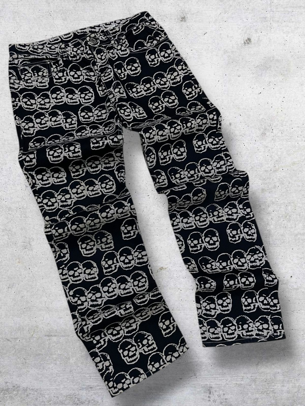 Hysteric Glamour VINTAGE HYSTERIC GLAMOUR FULLPRINT SKULL ICONIC PUNK PANT Size US 28 / EU 44 - 2 Thumbnail