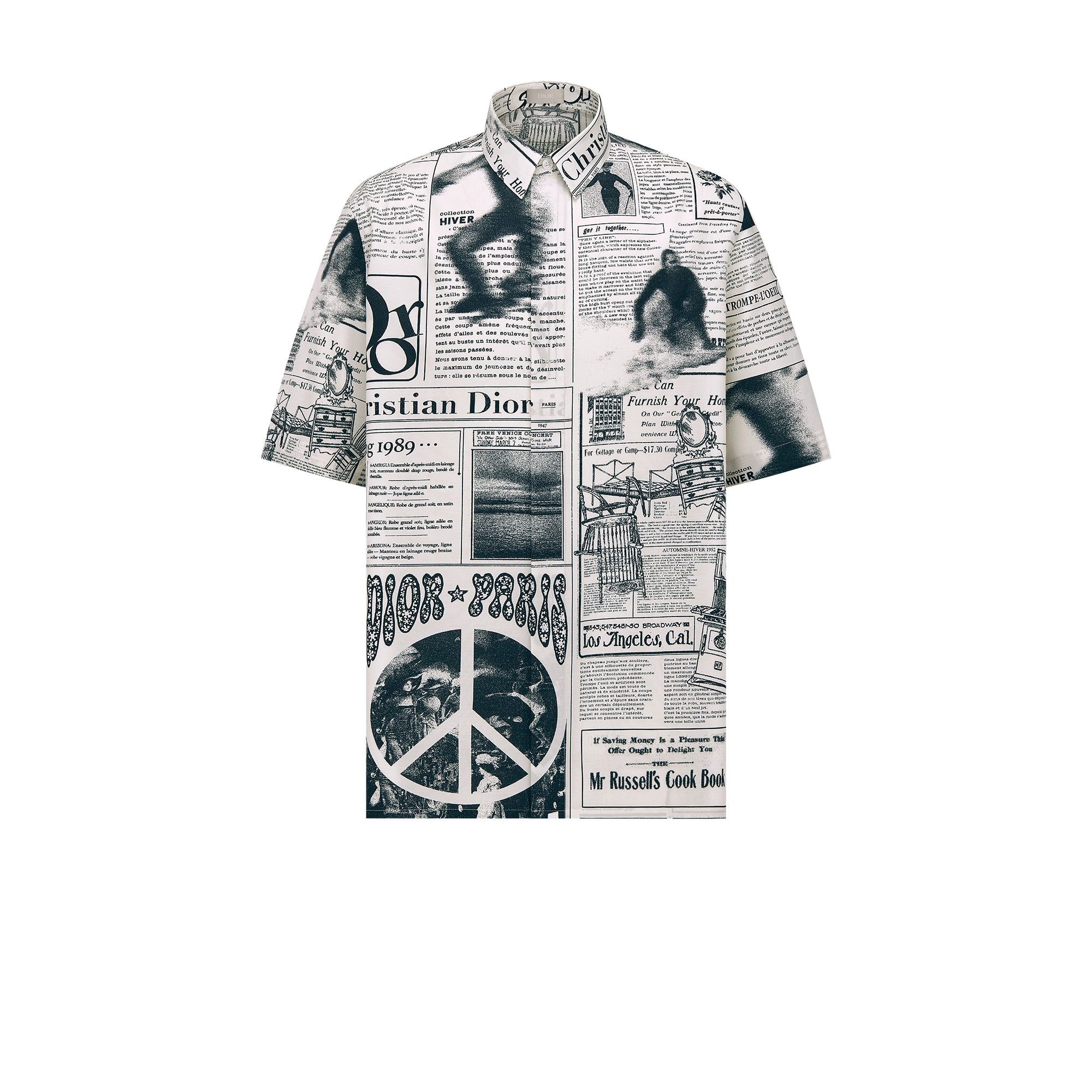 Dior o1bcso1str1224 Short-Sleeved Shirt in White Size US XS / EU 42 / 0 - 1 Thumbnail