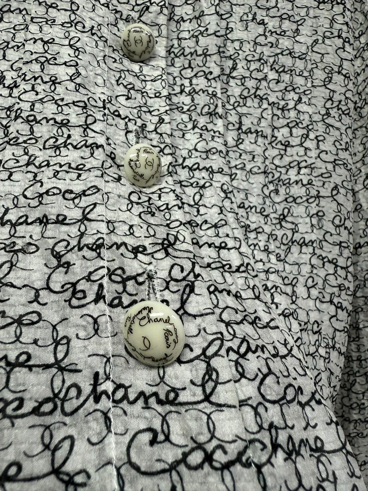 Chanel Chanel coco silk pleated longsleeve Size M / US 6-8 / IT 42-44 - 8 Thumbnail