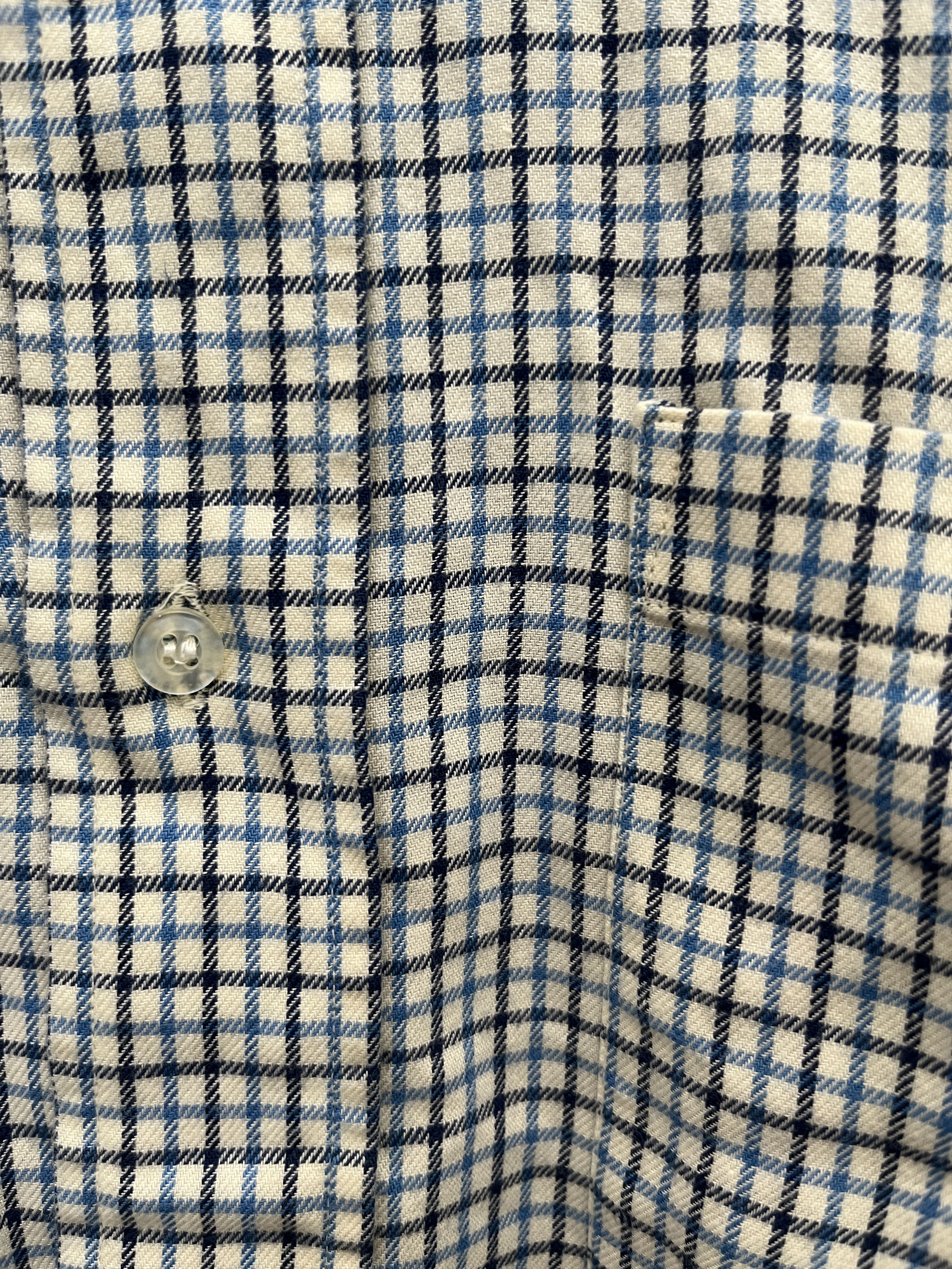 Beams Japan BEAMS Button Down Shirt Blue & White Checkered – M Size US M / EU 48-50 / 2 - 4 Thumbnail