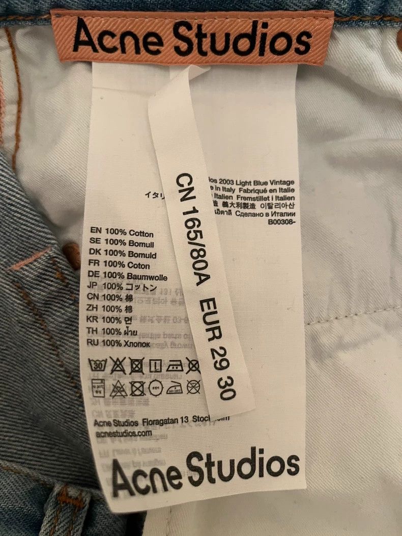 Acne Studios acne studios Light blue vintage jeans 2502-Nextarrow Size US 30 / EU 46 - 6 Thumbnail