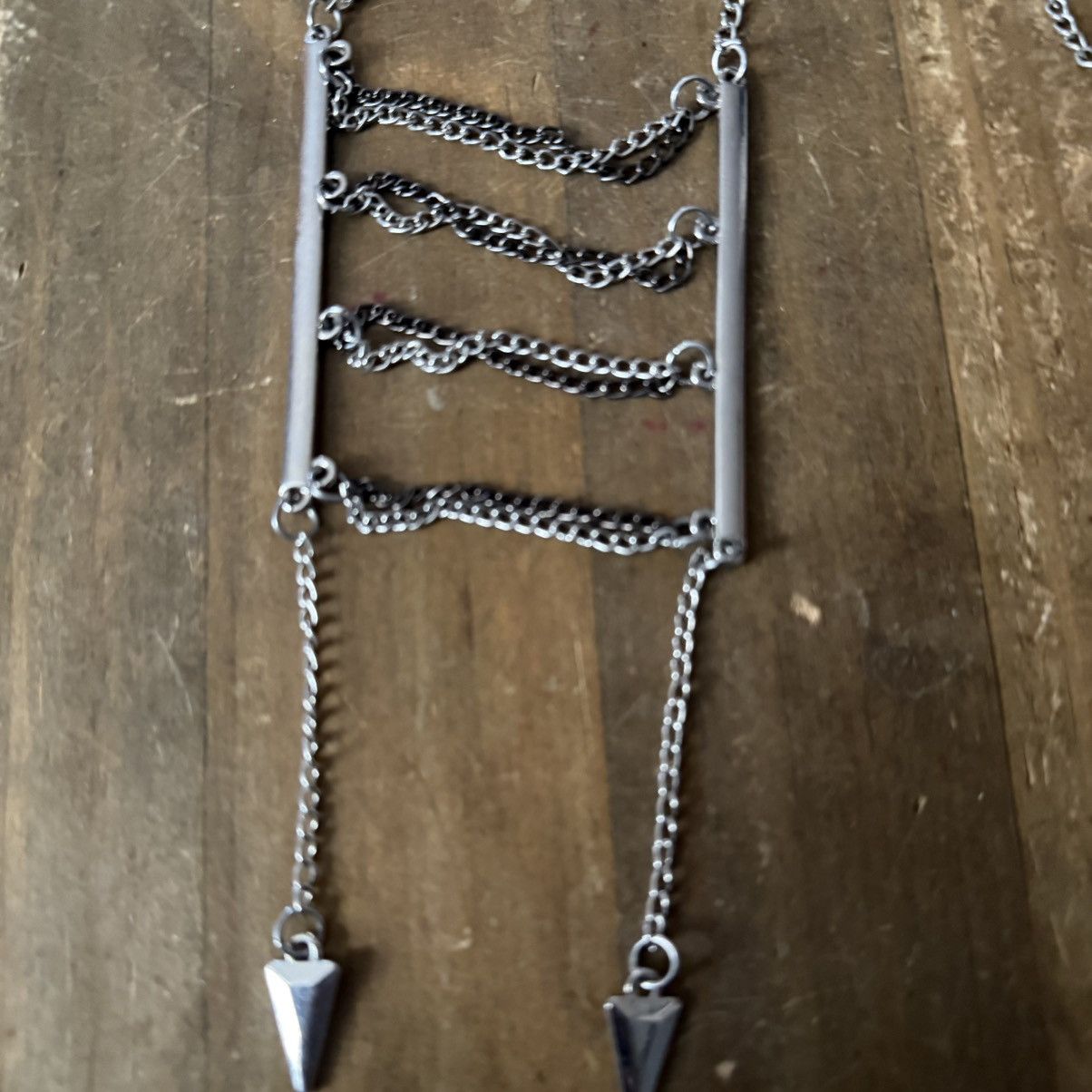 Other Silver tone ladder chain necklace Size ONE SIZE - 3 Thumbnail