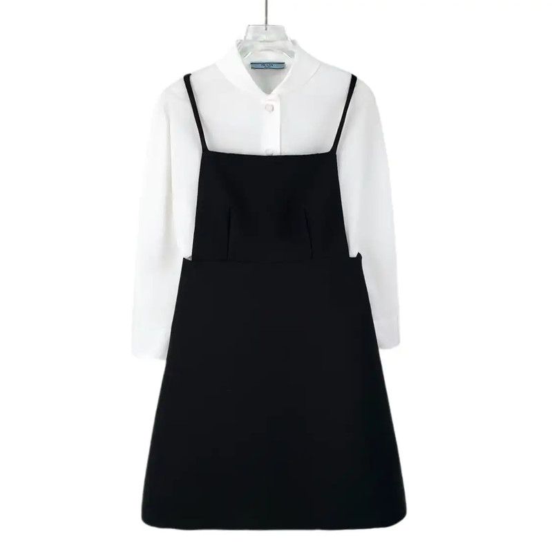 Prada Prada Color-block Cotton Dress for Women Size XS / US 0-2 / IT 36-38 - 1 Thumbnail