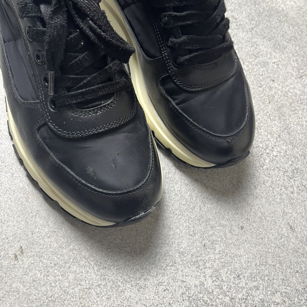 Prada Prada Milano Black Leather Shoes Trainers Prax Size US 7.5 / EU 40-41 - 5 Thumbnail