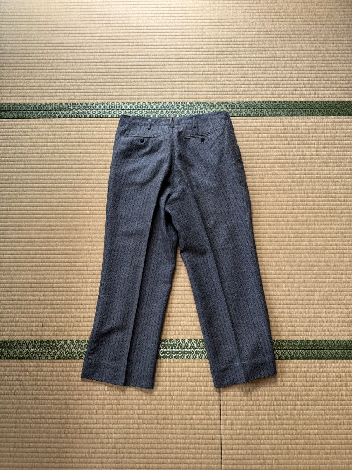 Other Japanese Summer Suiting / Yukata Texture Pinstripe Slacks Size US 33 - 3 Thumbnail