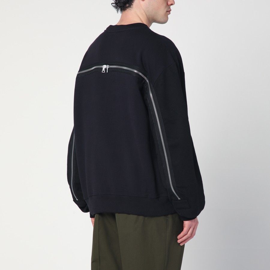 Dries Van Noten o1d2blof0225 Sweatshirt in Navy Blue Size US L / EU 52-54 / 3 - 3 Thumbnail