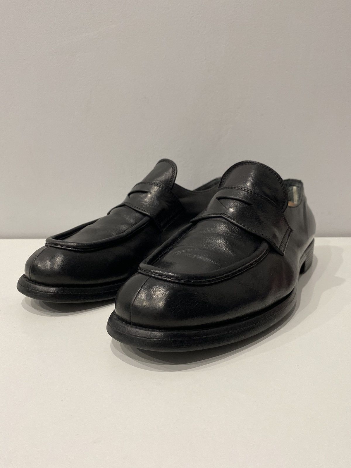 Officine Creative Officine Creative Chronicle 026 Black Leather Penny Loafers Size US 11 / EU 44 - 3 Thumbnail