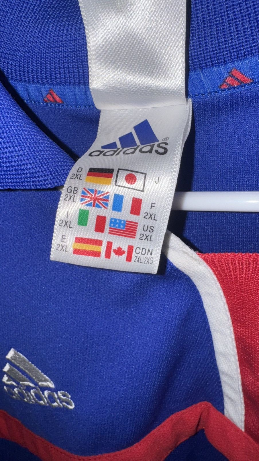 Adidas 2000’s france jersey Size US XXL / EU 58 / 5 - 6 Thumbnail