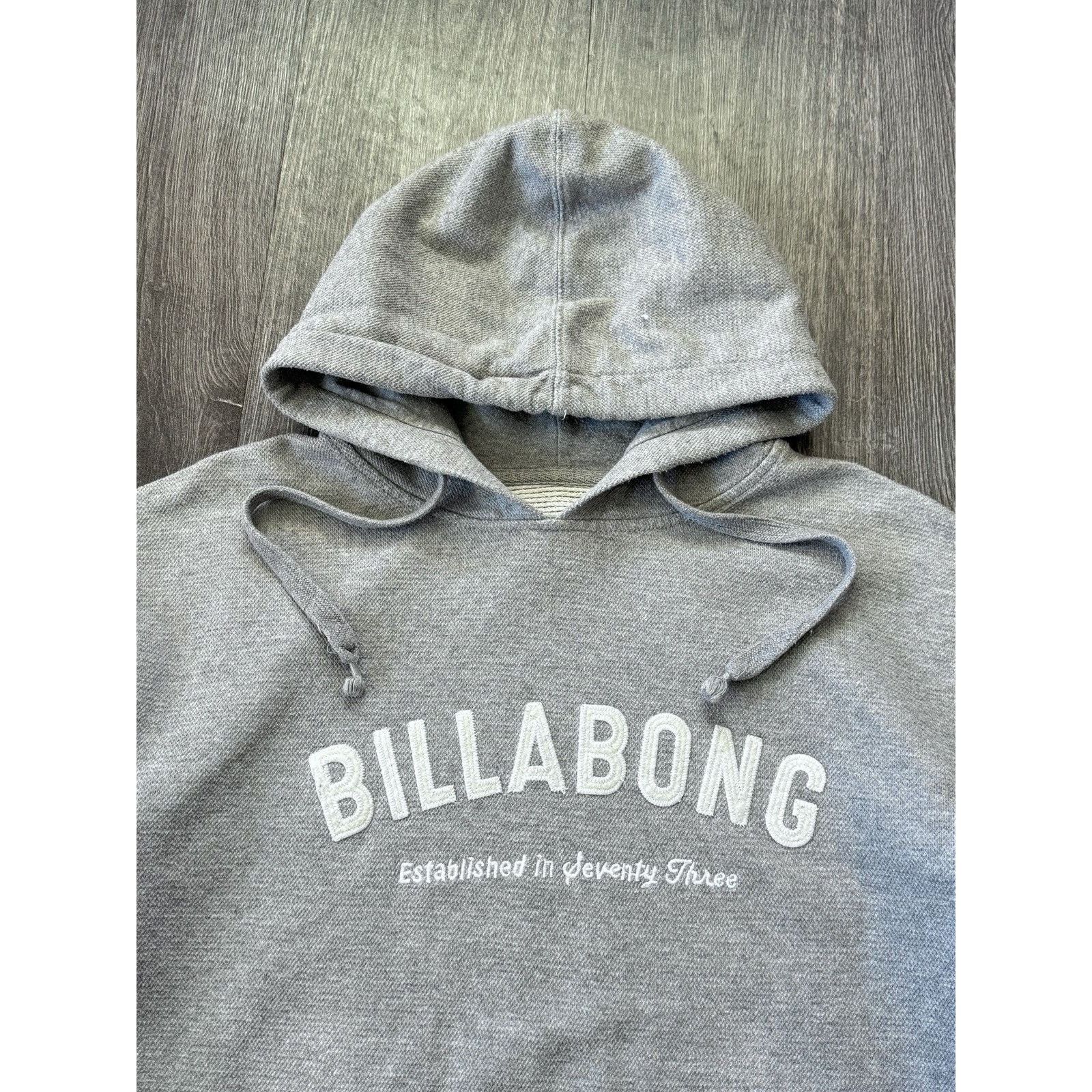 Billabong Vintage Billabong Gray Logo Hoodie Size US M / EU 48-50 / 2 - 2 Thumbnail