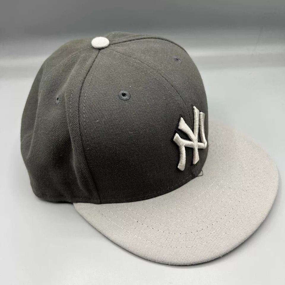 New Era New York Yankees Hat Men 7 3/8 59Fifty New Era MLB Fitted Size ONE SIZE - 3 Thumbnail