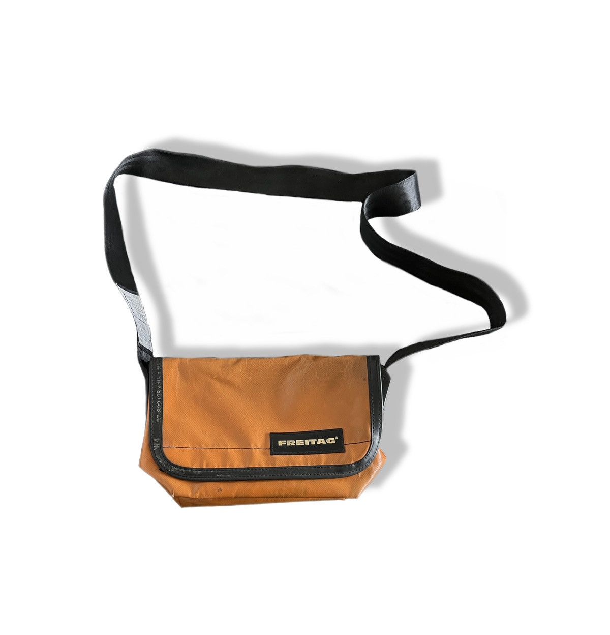 Freitag Messenger Bag Orange in Black, Men's
