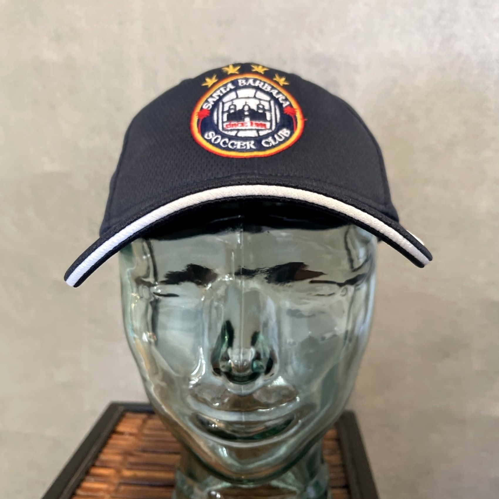 Nike Nike Santa Barbara Soccer Club Cap Hat Mens L Navy Blue Dri Fit Flex Baseball Cap Size ONE SIZE - 2 Thumbnail