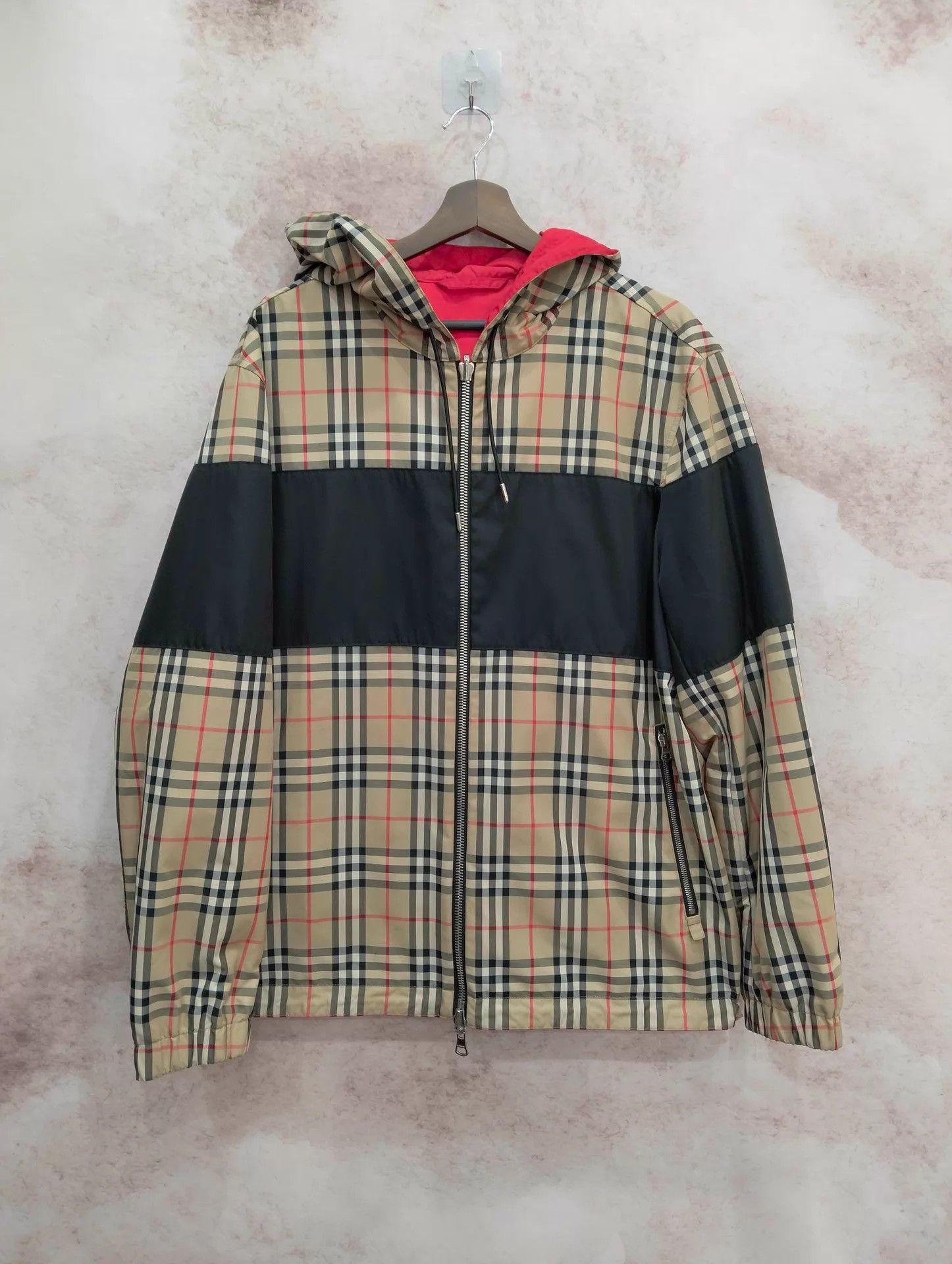 Burberry BURBERRY Double-Face Check Hooded Zip Jacket L Size L / US 10 / IT 46 - 1 Thumbnail