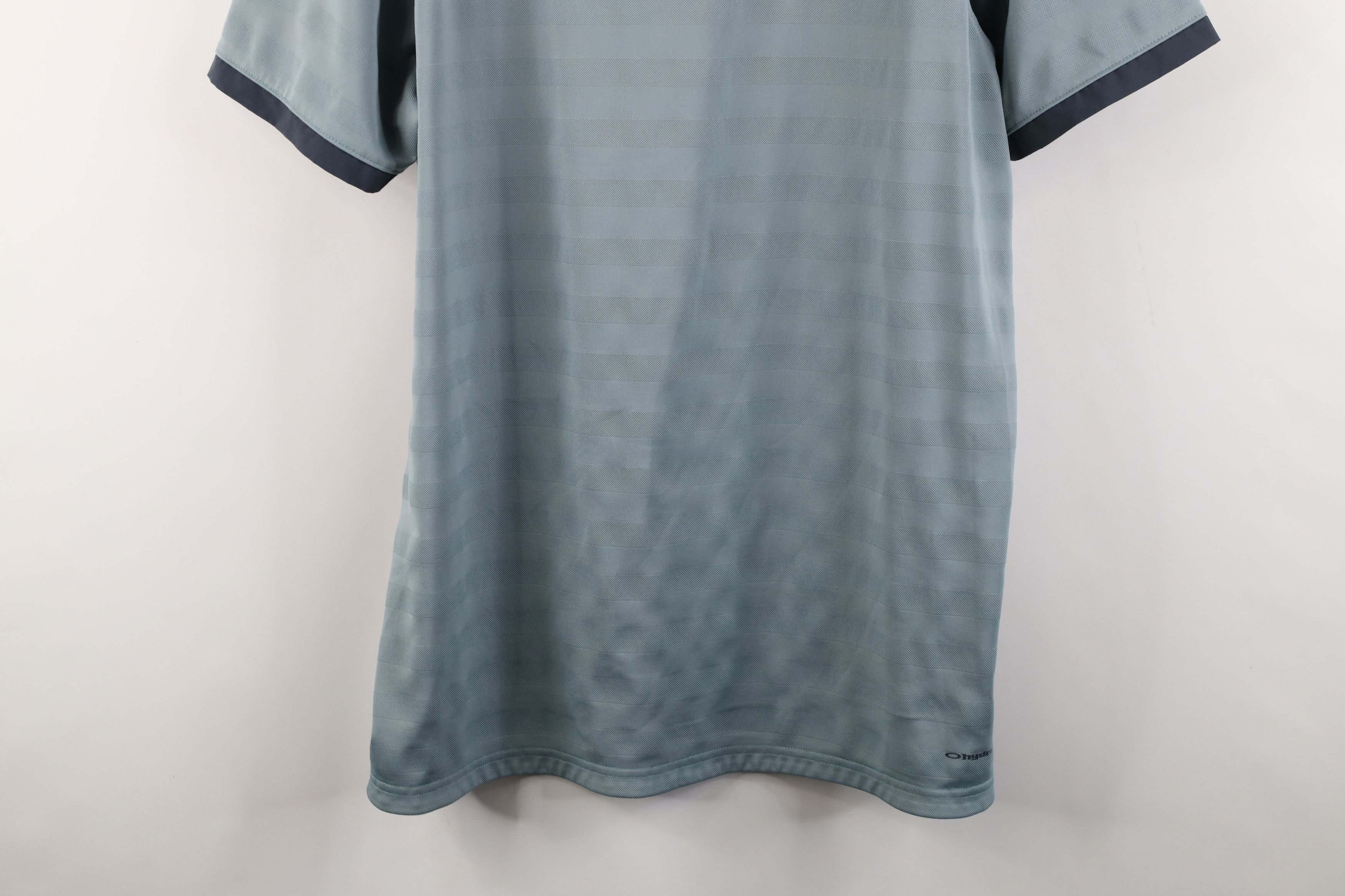 Oakley × Vintage Vintage Y2K Oakley O Logo Knit Collared Golf Polo Gray Size US L / EU 52-54 / 3 - 14 Thumbnail