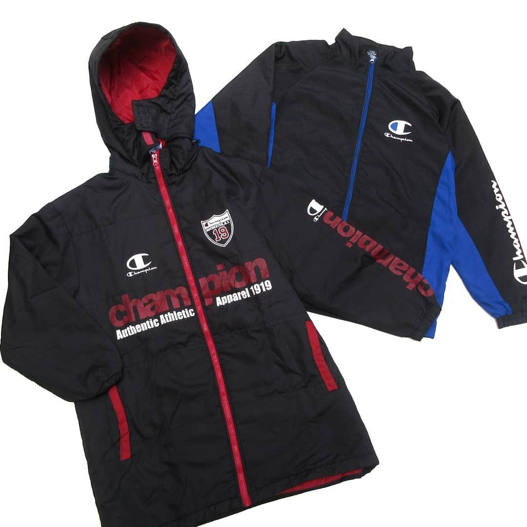 Champion Champion Red size M hooded nylon jacket trainning jogging Size US M / EU 48-50 / 2 - 2 Thumbnail