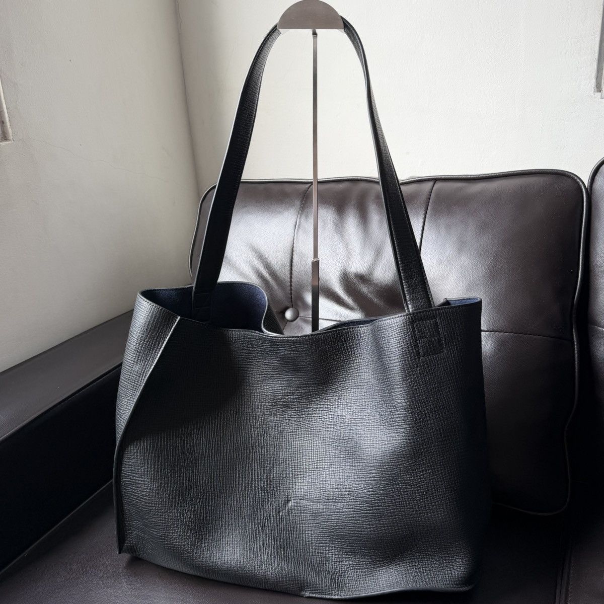 Studio Nicholson Studio Nicholson - Black Doublet Leather Tote Size ONE SIZE - 2 Thumbnail