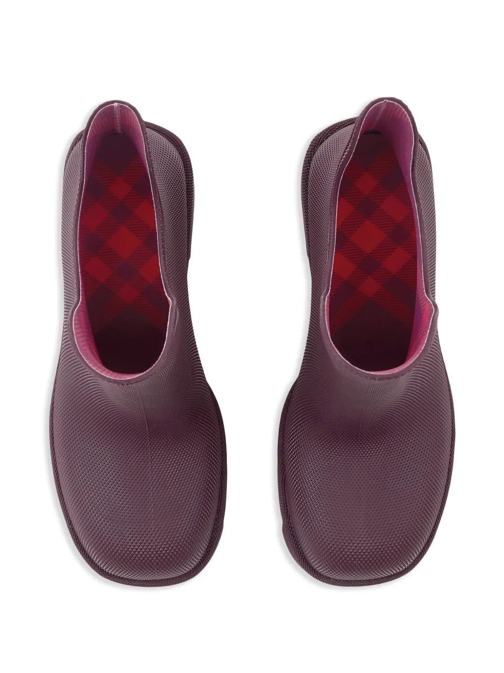 Burberry o1w1db10125 Rubber Marsh Heel Boots in Mulberry Purple Size US 9 / IT 39 - 5 Thumbnail