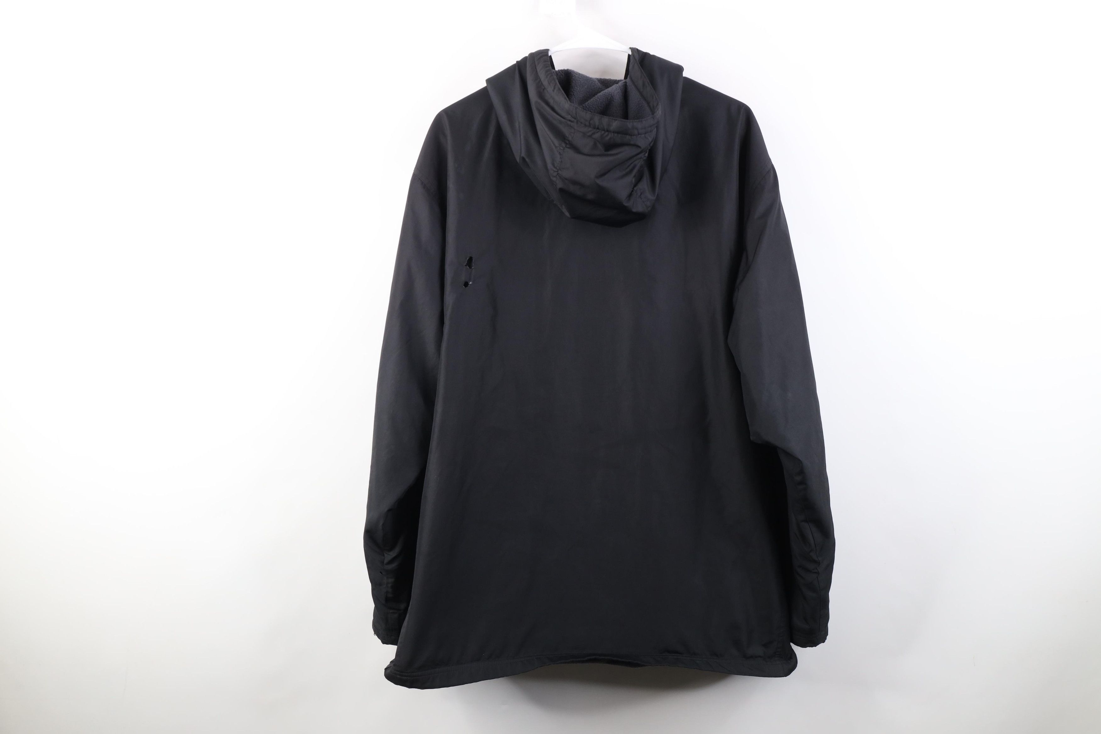 Adidas Vintage Adidas Spell Out Fleece Lined Hooded Jacket Black Size US L / EU 52-54 / 3 - 20 Thumbnail