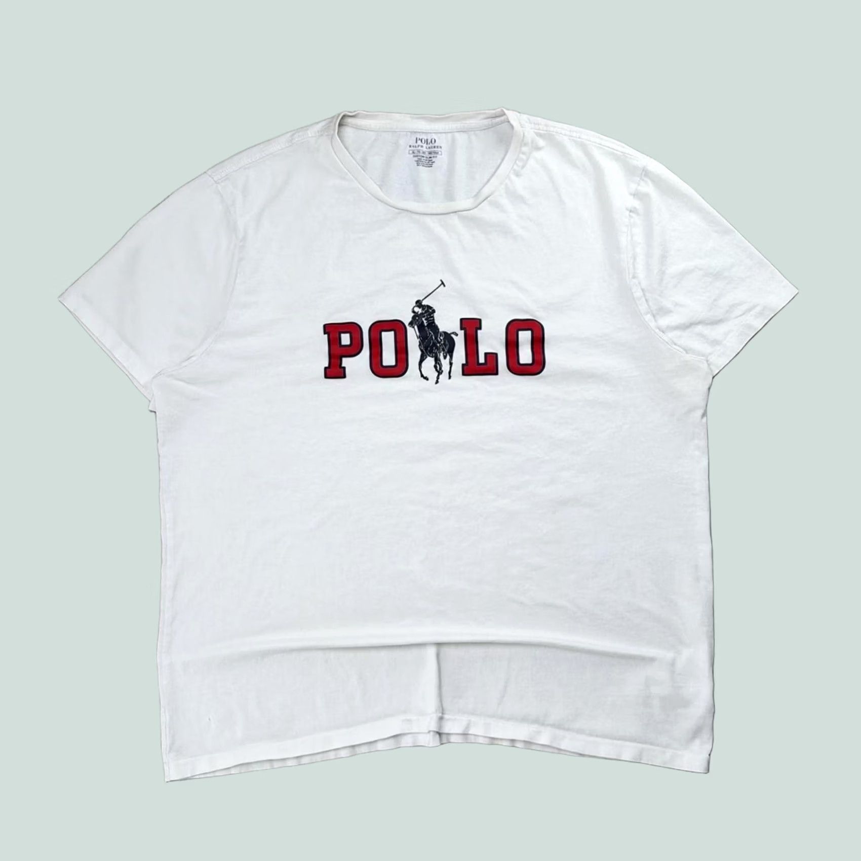 Polo by Ralph Lauren Big Pony Y2K 赤✖️白 Polo Ralph Lauren × Vintage Vintage Polo T-Shirt Polo Ralph Lauren