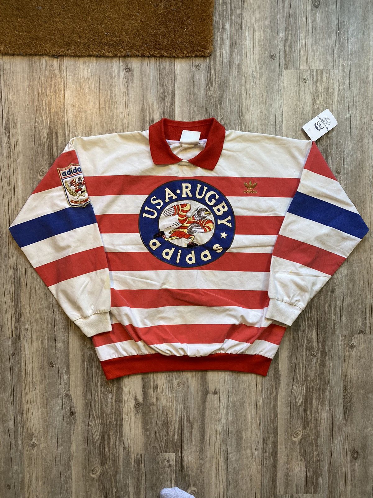 Adidas Streetwear Vintage Vintage Adidas USA Rugby Eagle Graphic Jersey Grailed