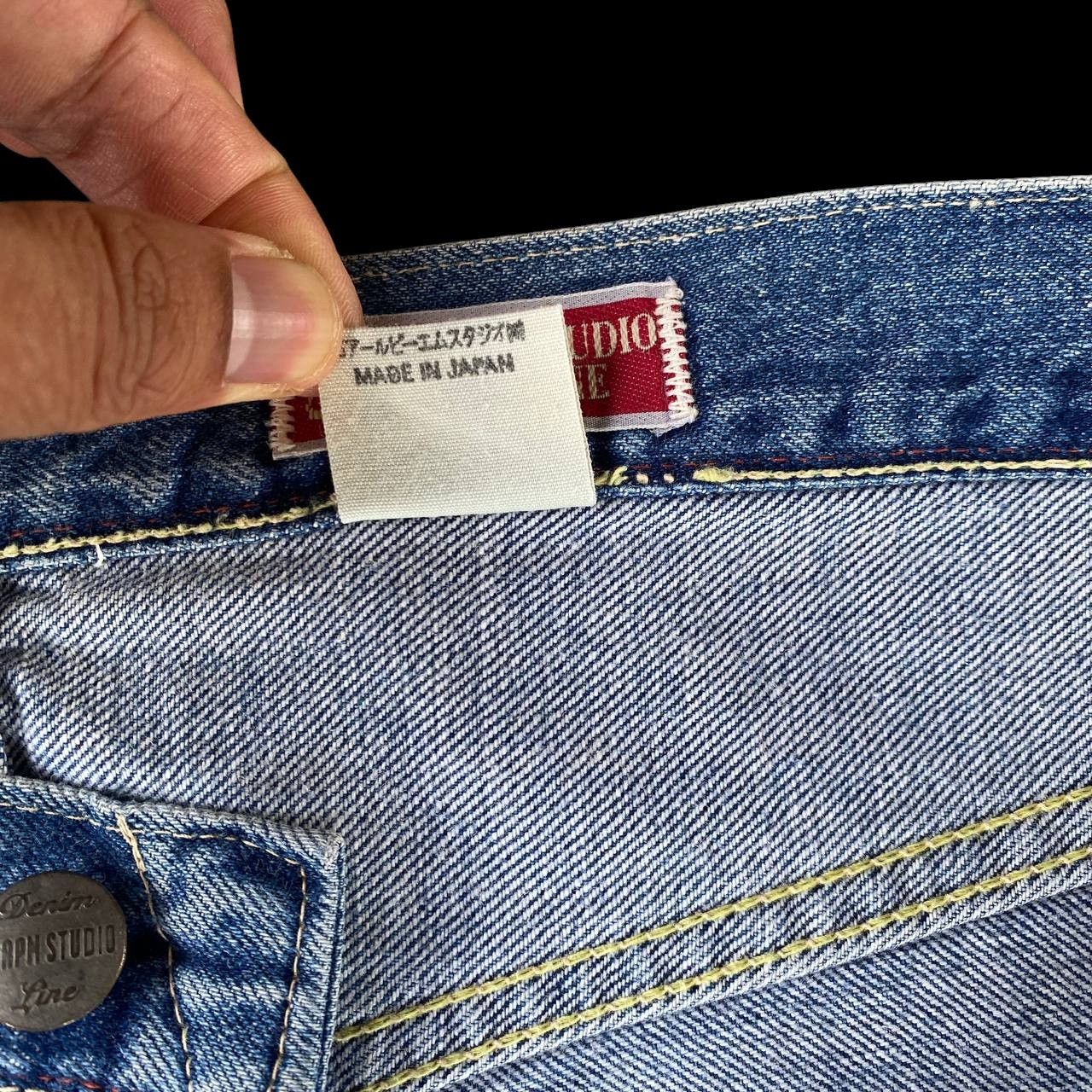45rpm VINTAGE 90S 45RPM DENIM BLUEWASH STRAIGHT LEG Size US 30 / EU 46 - 13 Thumbnail